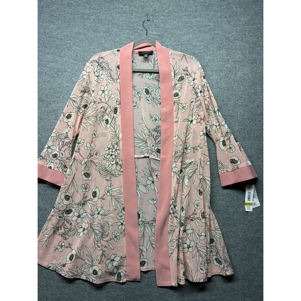 R&M Richards 2PC Pink Gold Floral Jacket Dress Set Women's Size 14 NWT